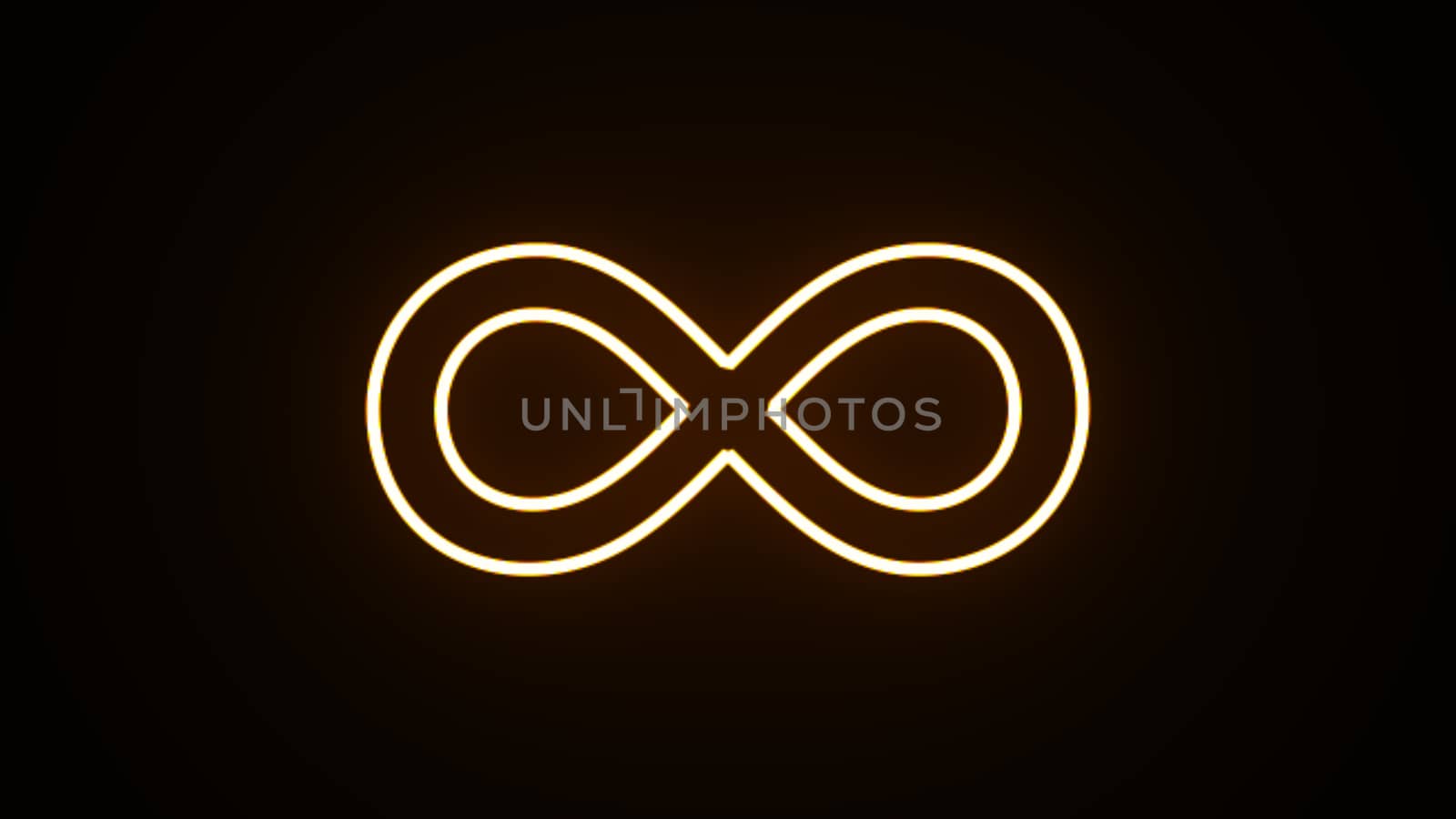 Abstract background infinity sign. Digital illustration. 3d rendering