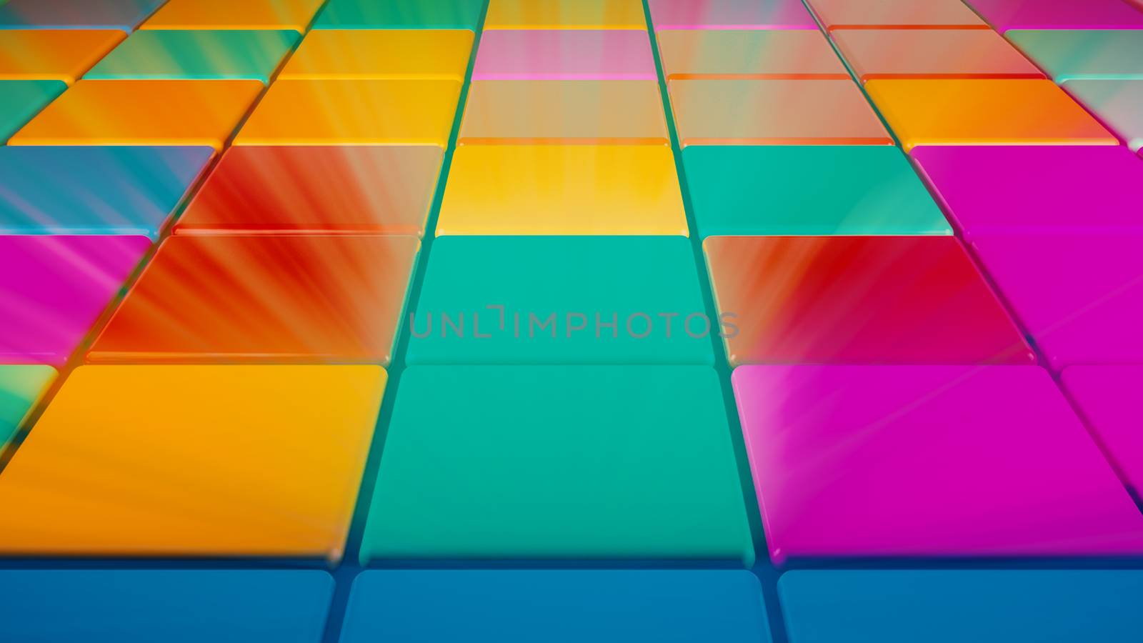 Colorful square shape lighting of disco dance floor by nolimit046