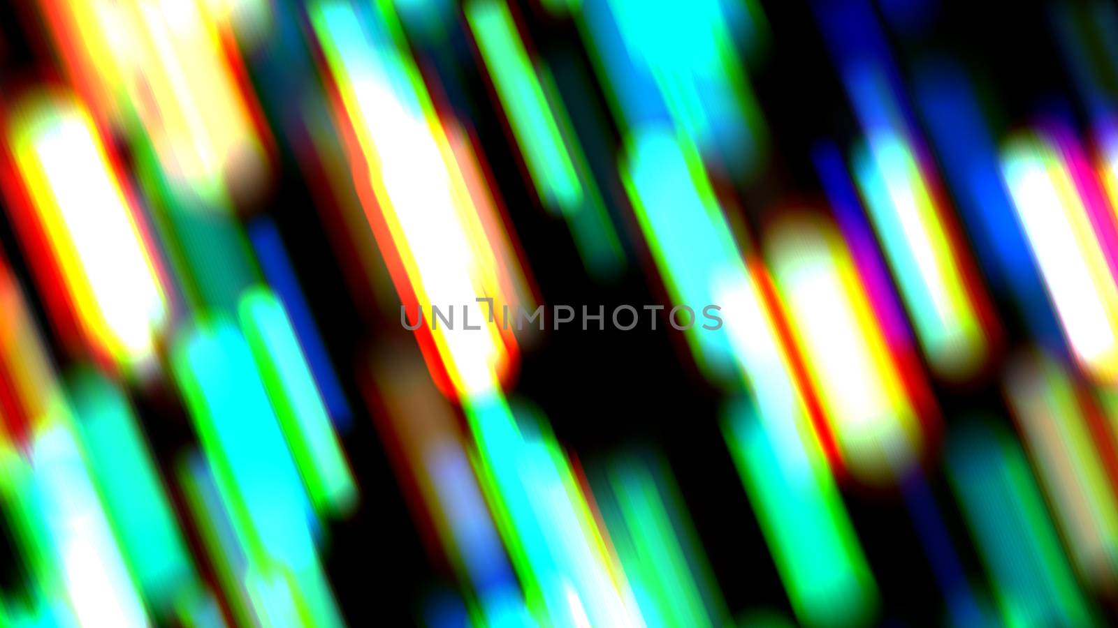 Abstract colorful light streak. Digital illustration. 3d rendering