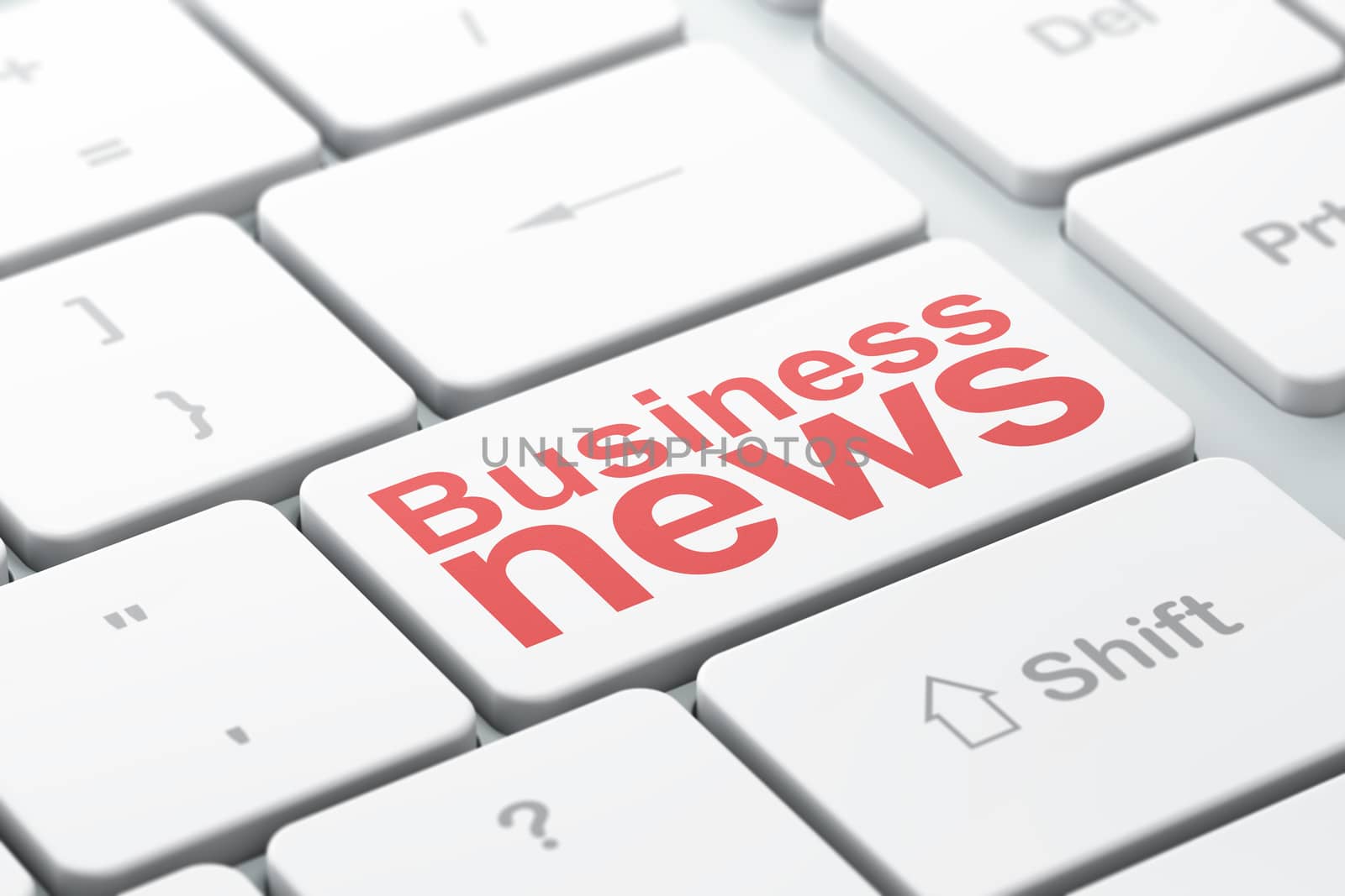 News concept: Business News on computer keyboard background by maxkabakov