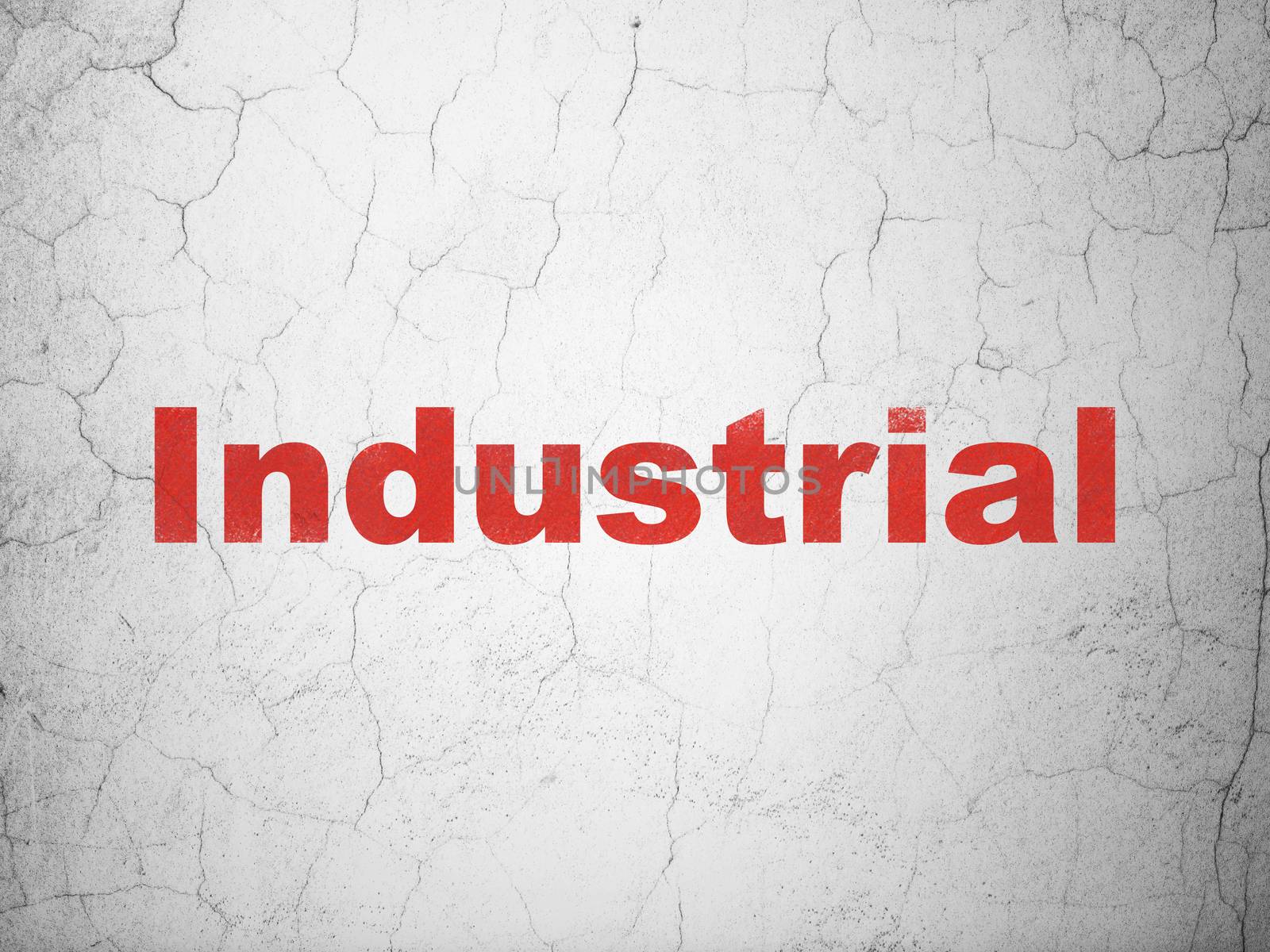 Industry concept: Industrial on wall background by maxkabakov