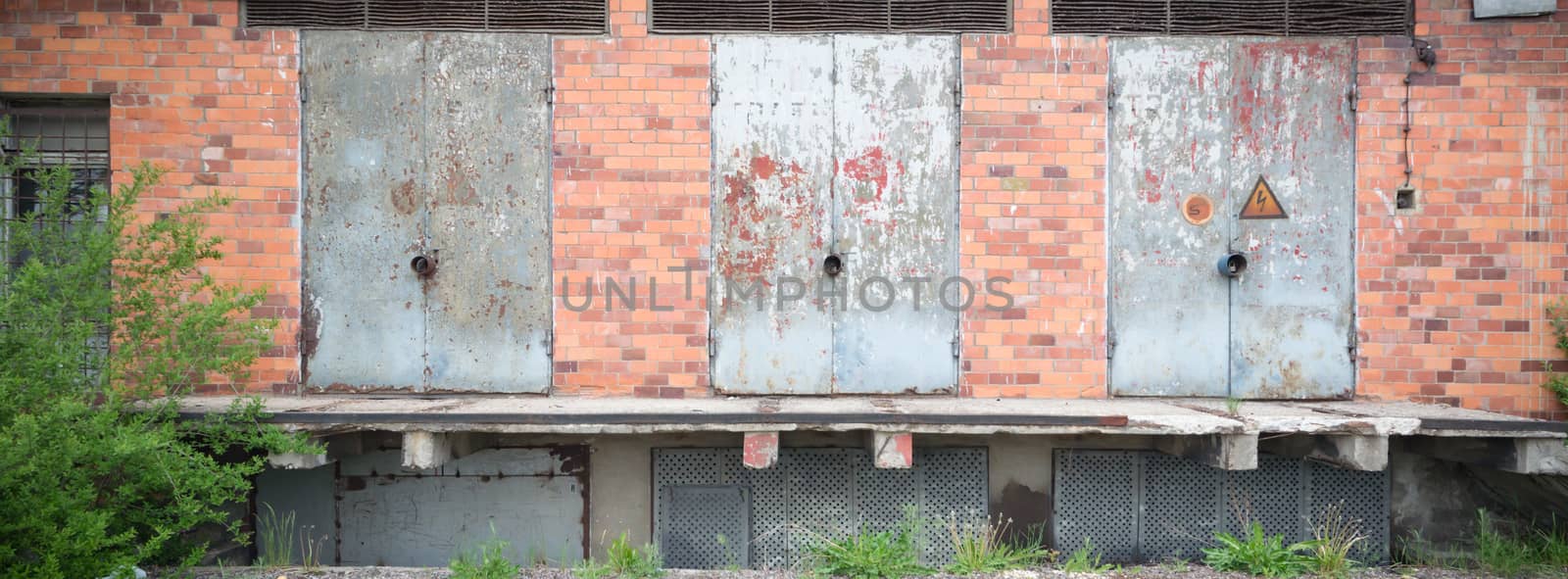 ruins of a very heavily polluted industrial factory, industrial series