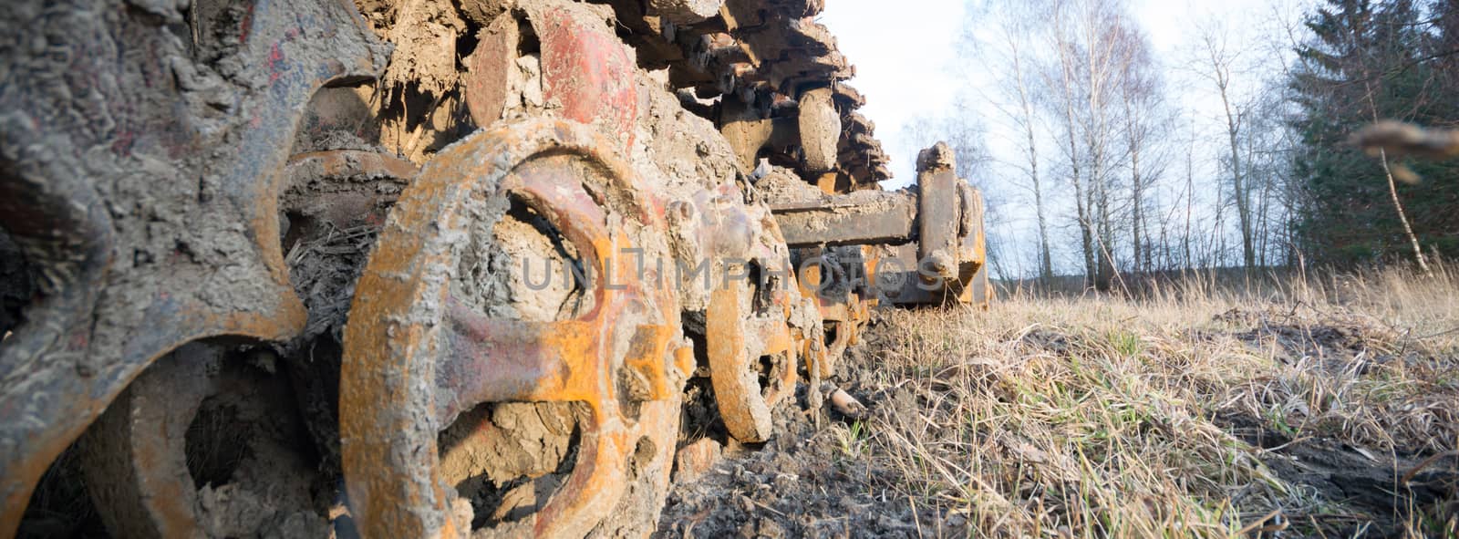 ruins of a very heavily polluted industrial factory, industrial series