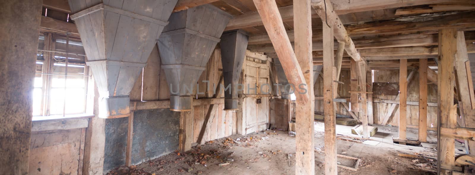 ruins of a very heavily polluted industrial factory, industrial series