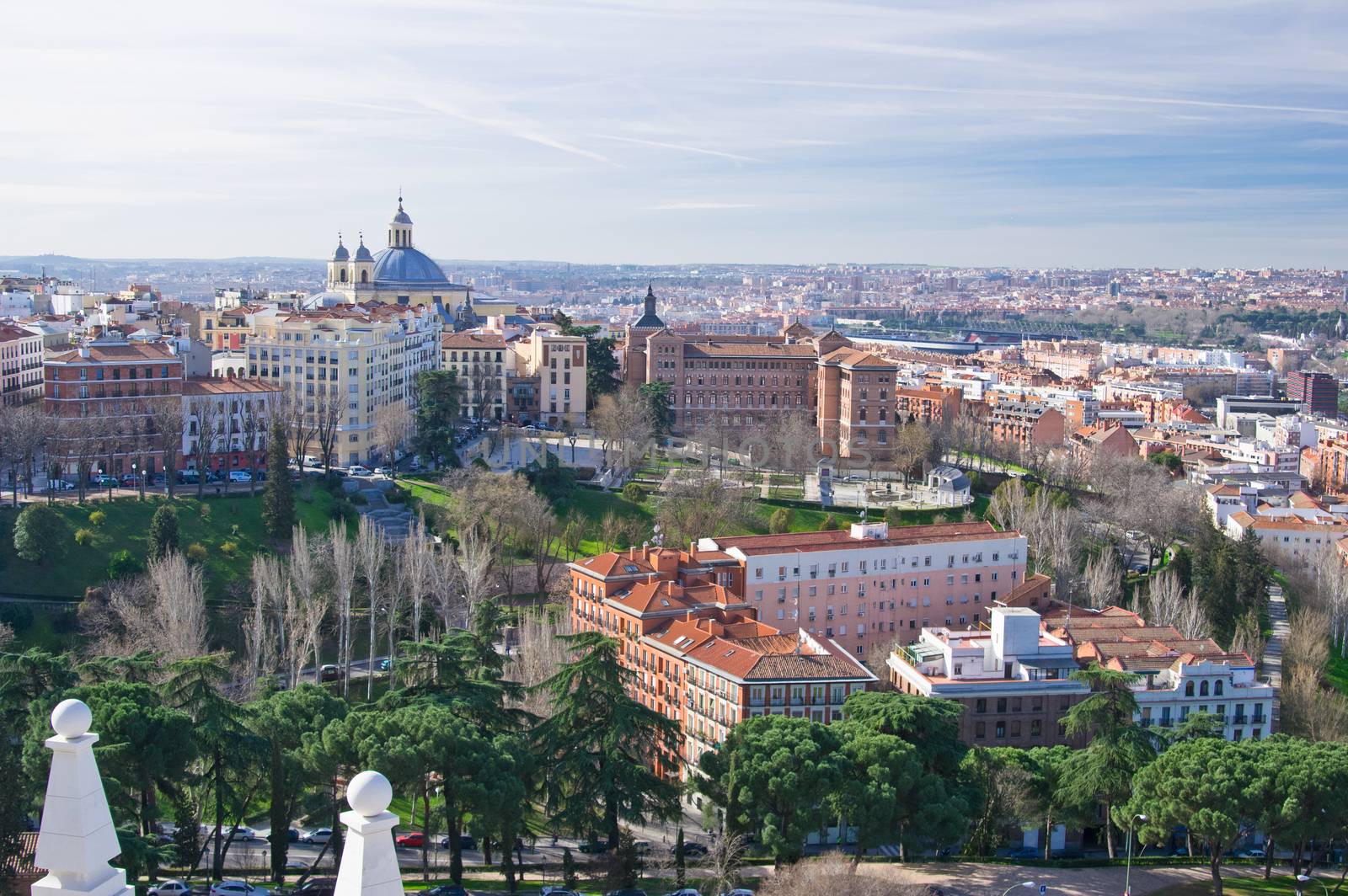 Panoramic view of Madrid, Spain by eans