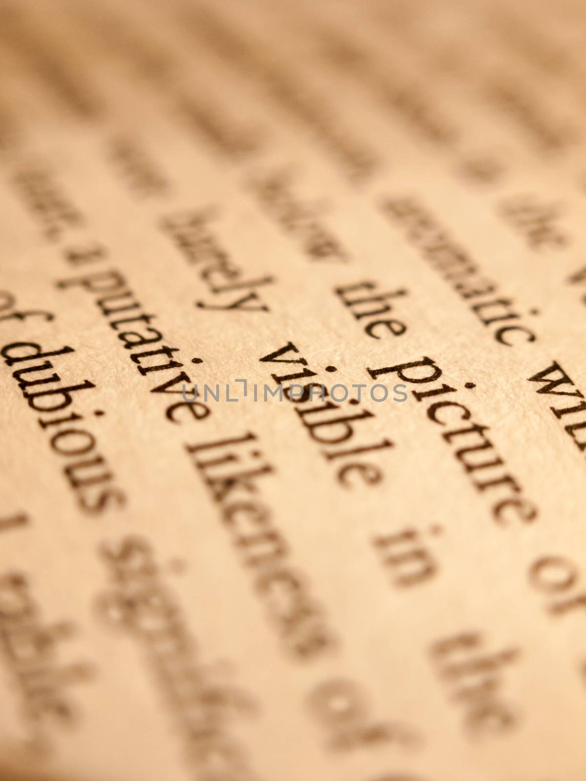 close up of book page text paper writing ; essex; england; uk