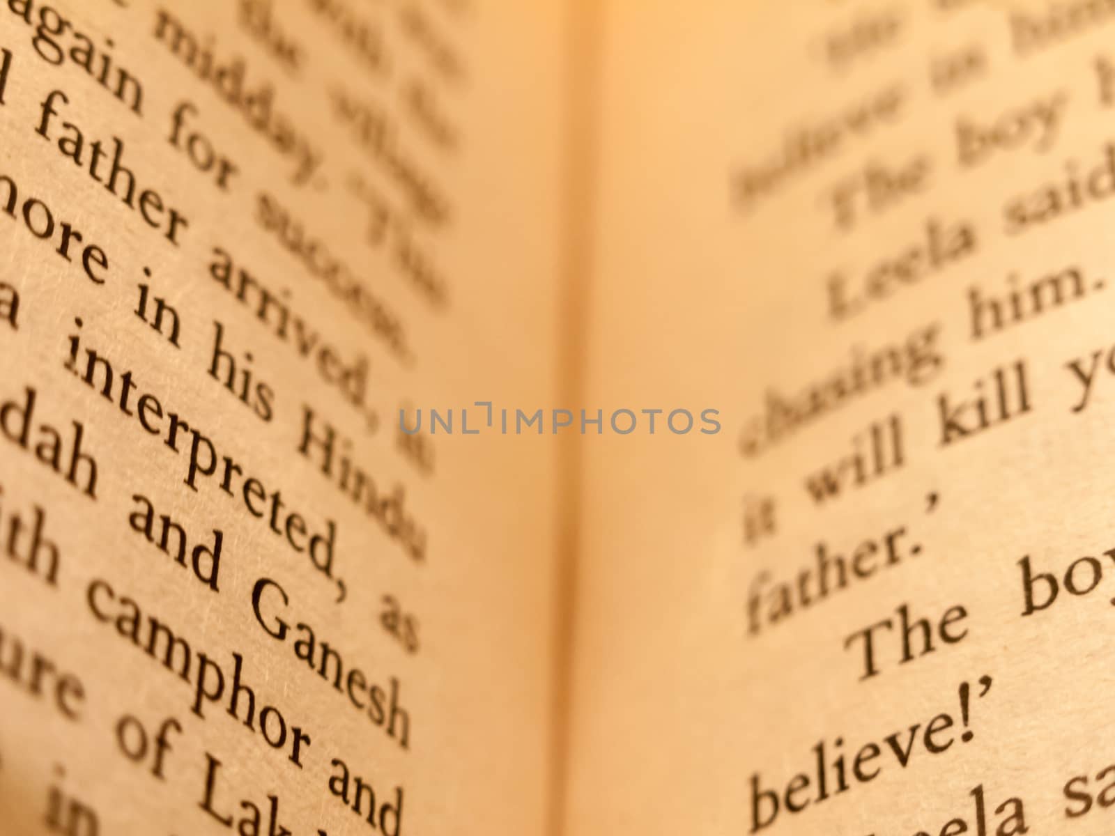 close up of book page text paper writing ; essex; england; uk