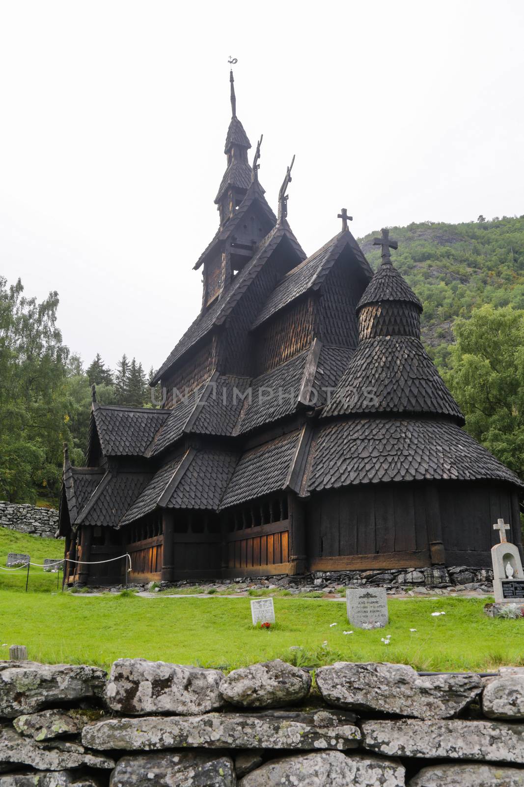 The Stave Church of Borgund in Laerdal, Norway