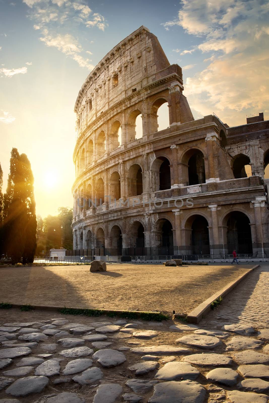 Great Colosseum in morning by Givaga