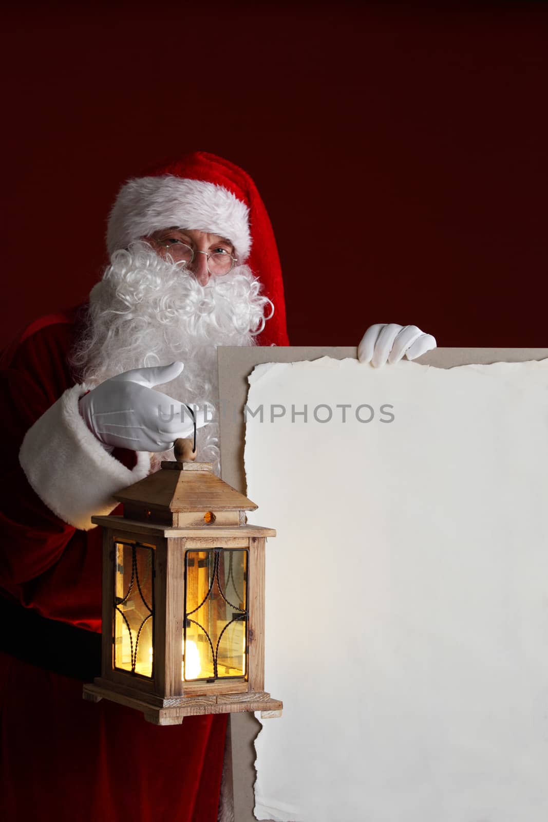 Santa Claus with lantern by ALotOfPeople