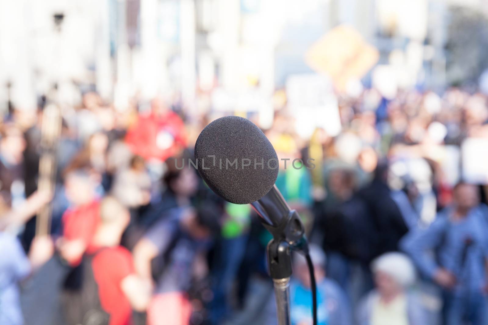 Protest. Public demonstration. by wellphoto
