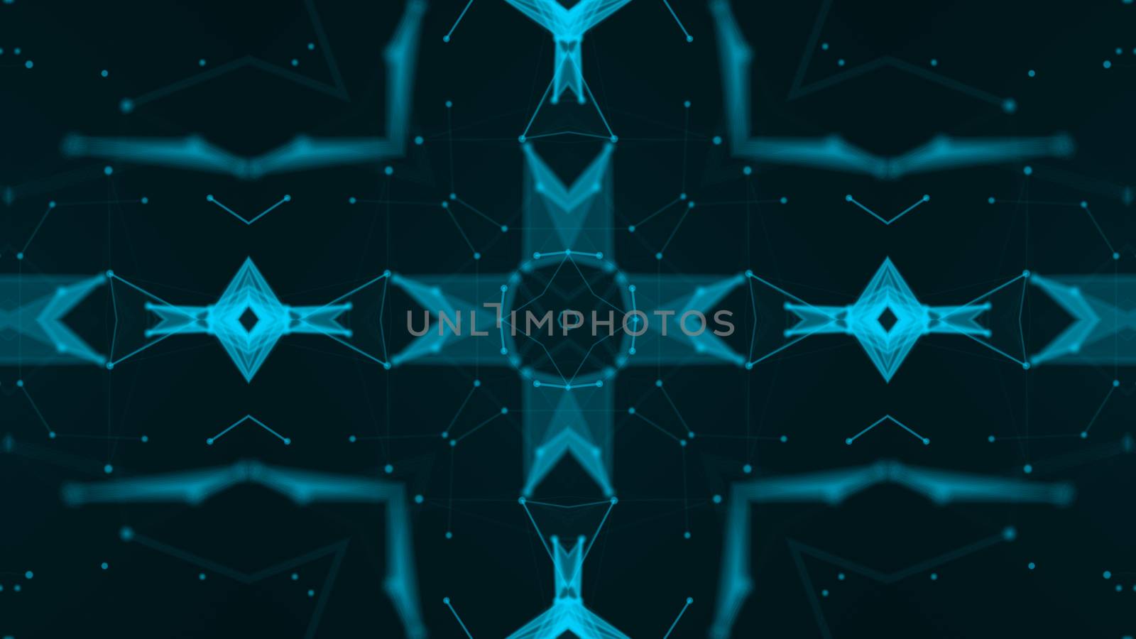 Abstract background with technology kaleidoscope by nolimit046