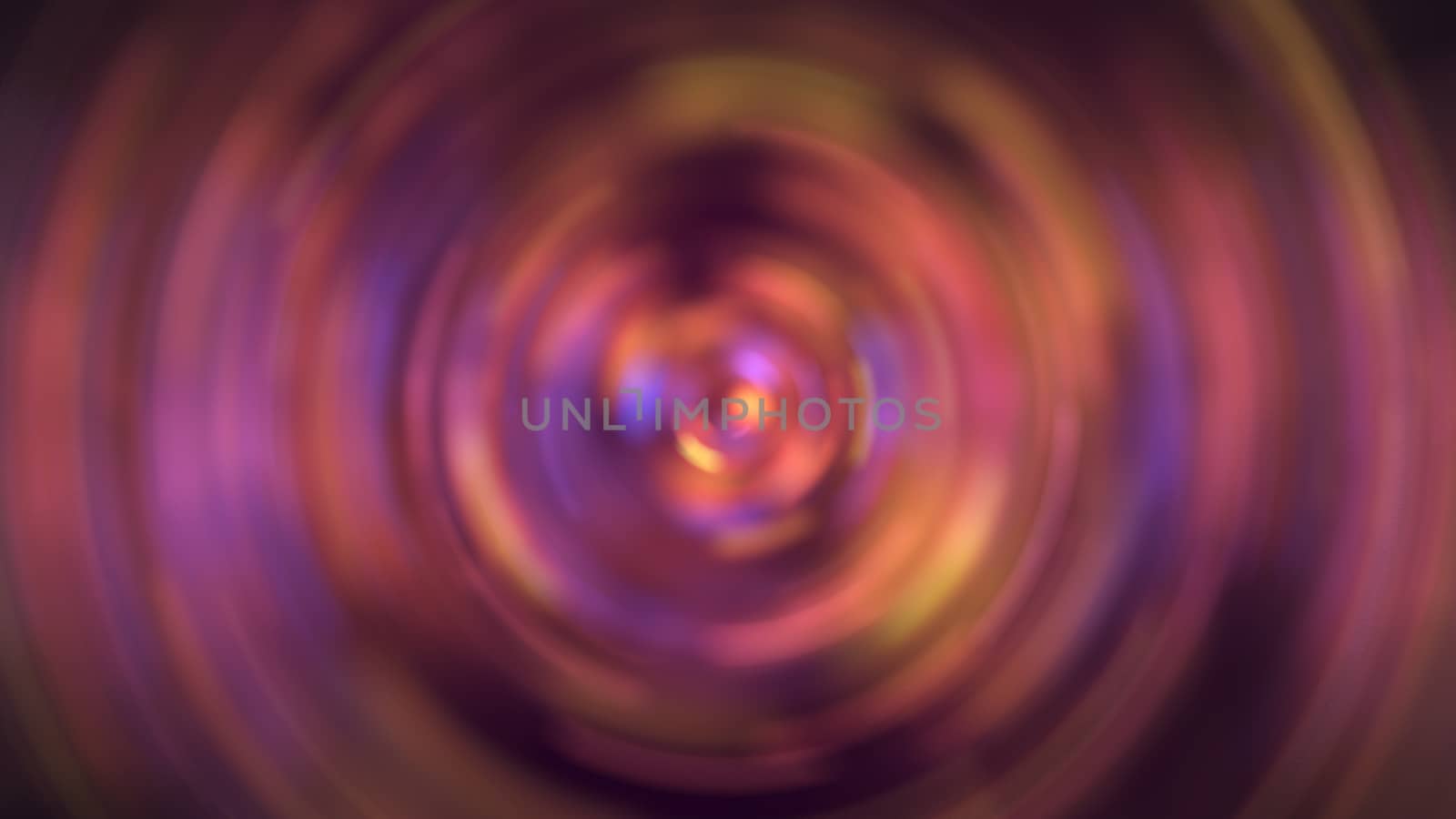 Abstract background with defocused spiral lights. 3d render by nolimit046