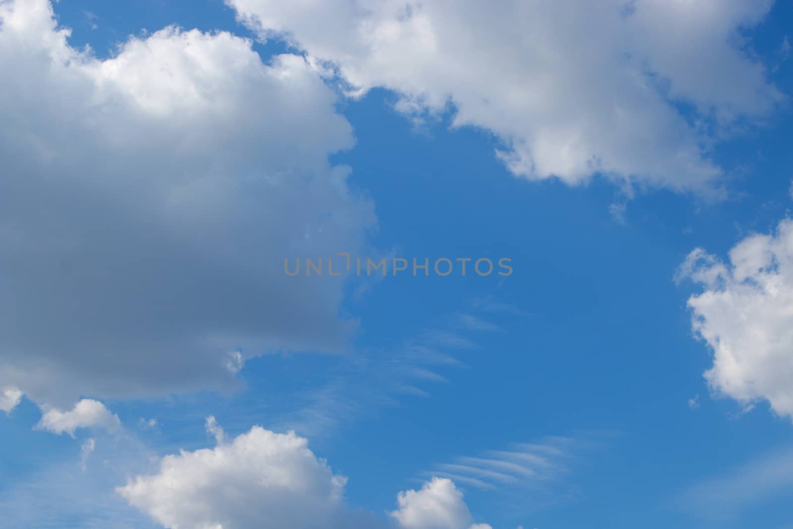 Blue sky with clouds background, sky with clouds