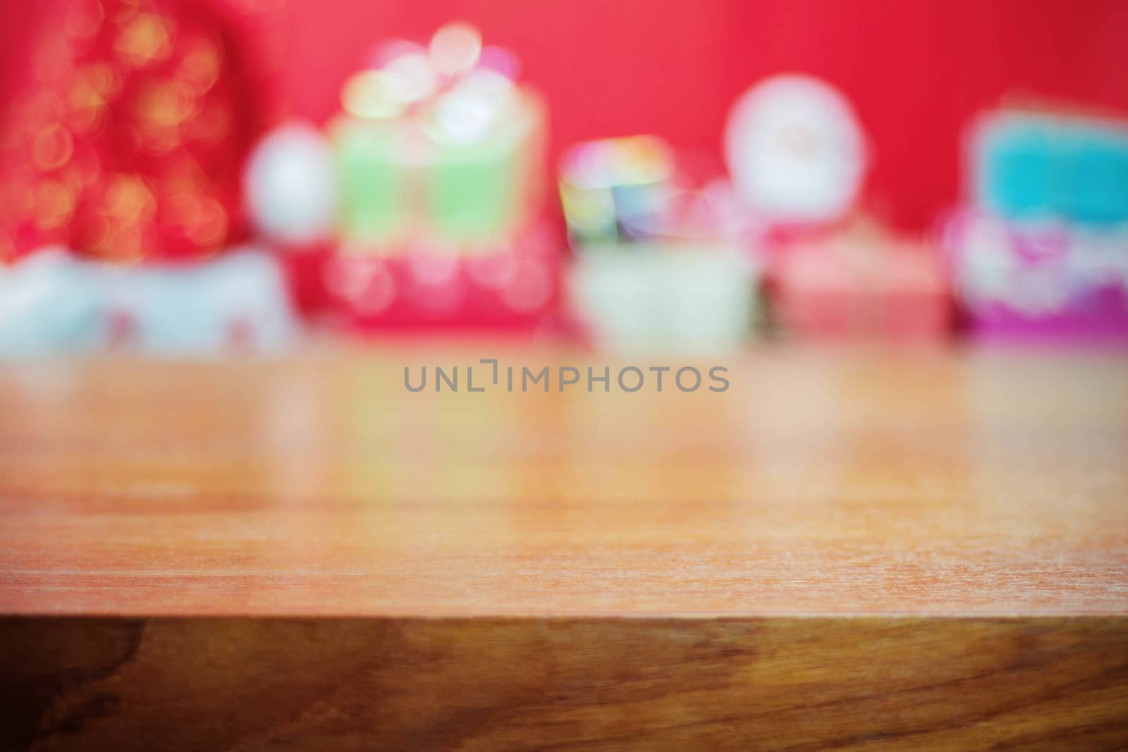 Wooden with gift background. by start08