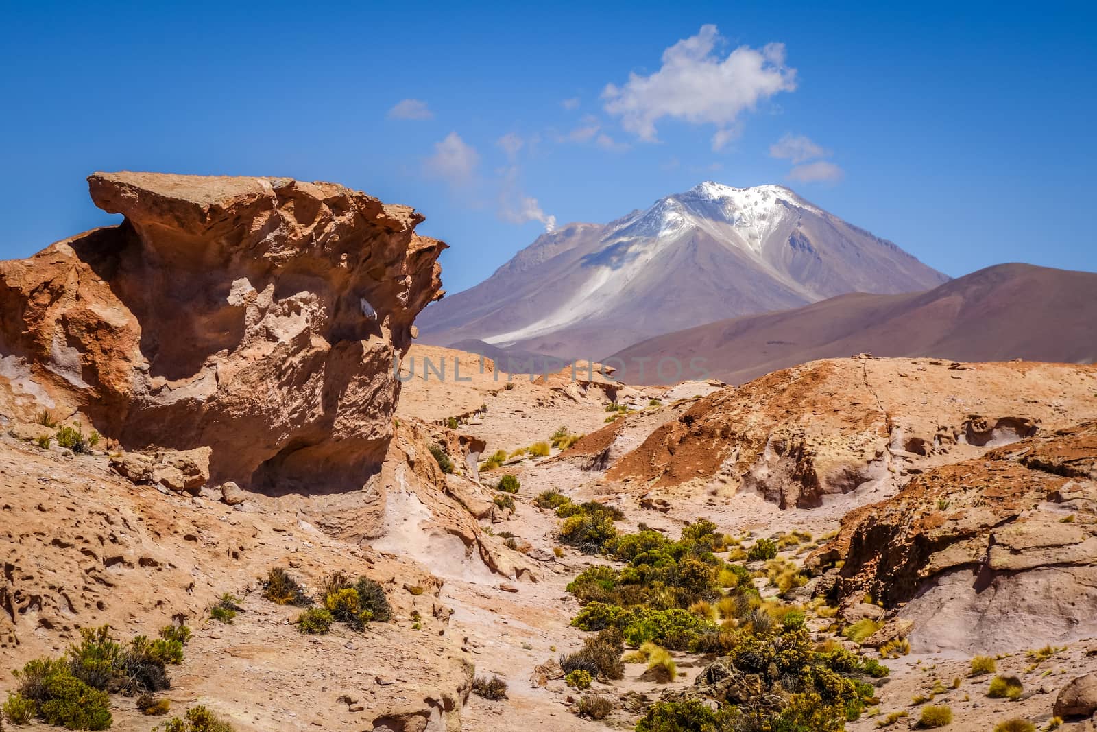 Mountains and desert landscape in sud lipez, Bolivia by daboost