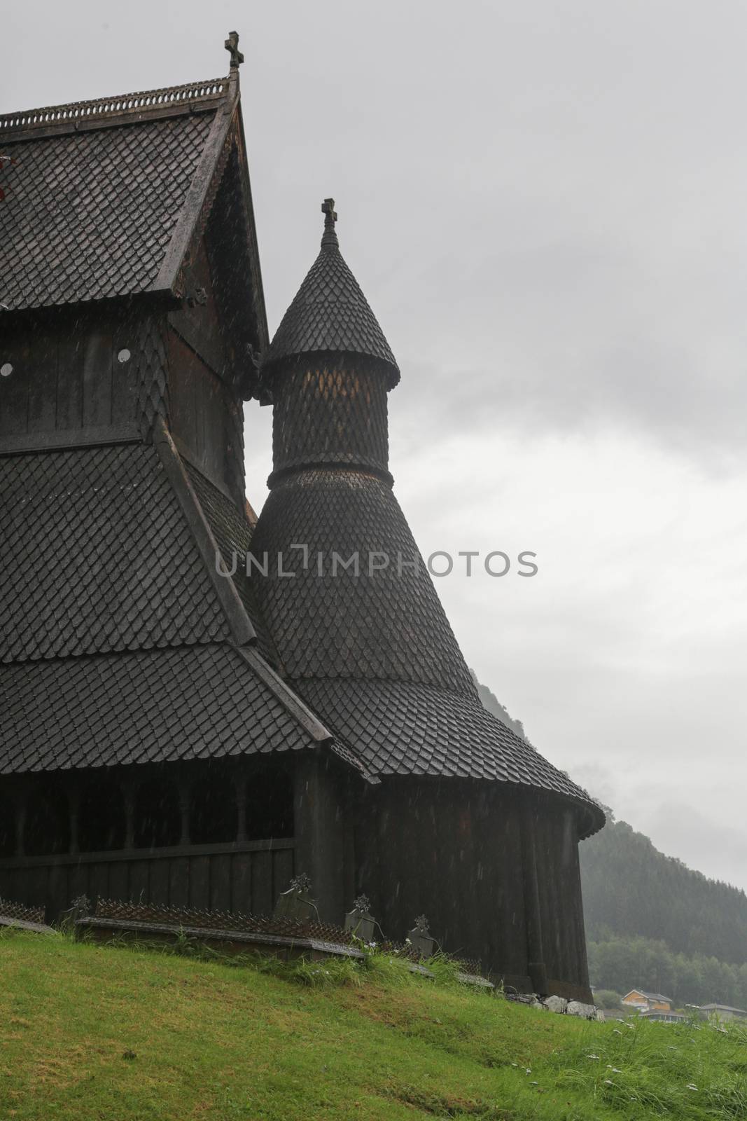 The Hopperstad stave church near Vik in Norway