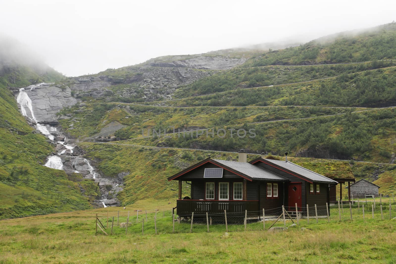 The Vikafjellsvegen National Tourist Route to Vik, Norway