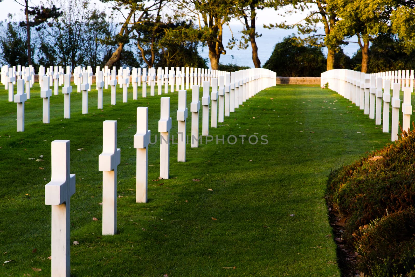 American cemetery in Collevile near Omaha beach