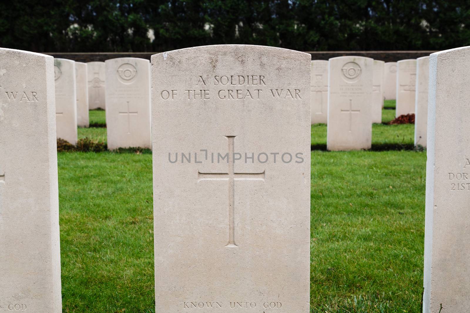 Ramscappelle Road Military Cemetery is a British military cemetery from the First World War, Sint-Joris, Belgium