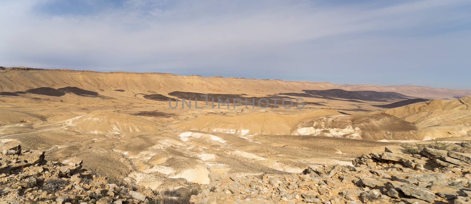 Desert panorama in Israel Ramon crater by javax