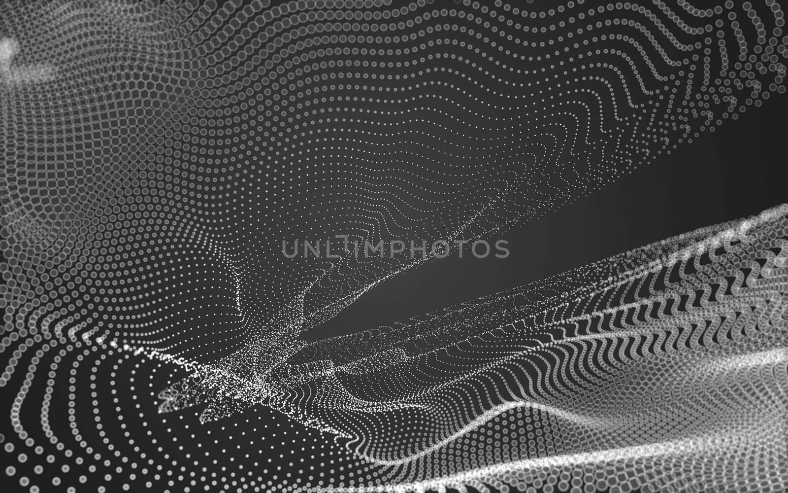 Abstract polygonal space low poly dark background, 3d rendering by teerawit