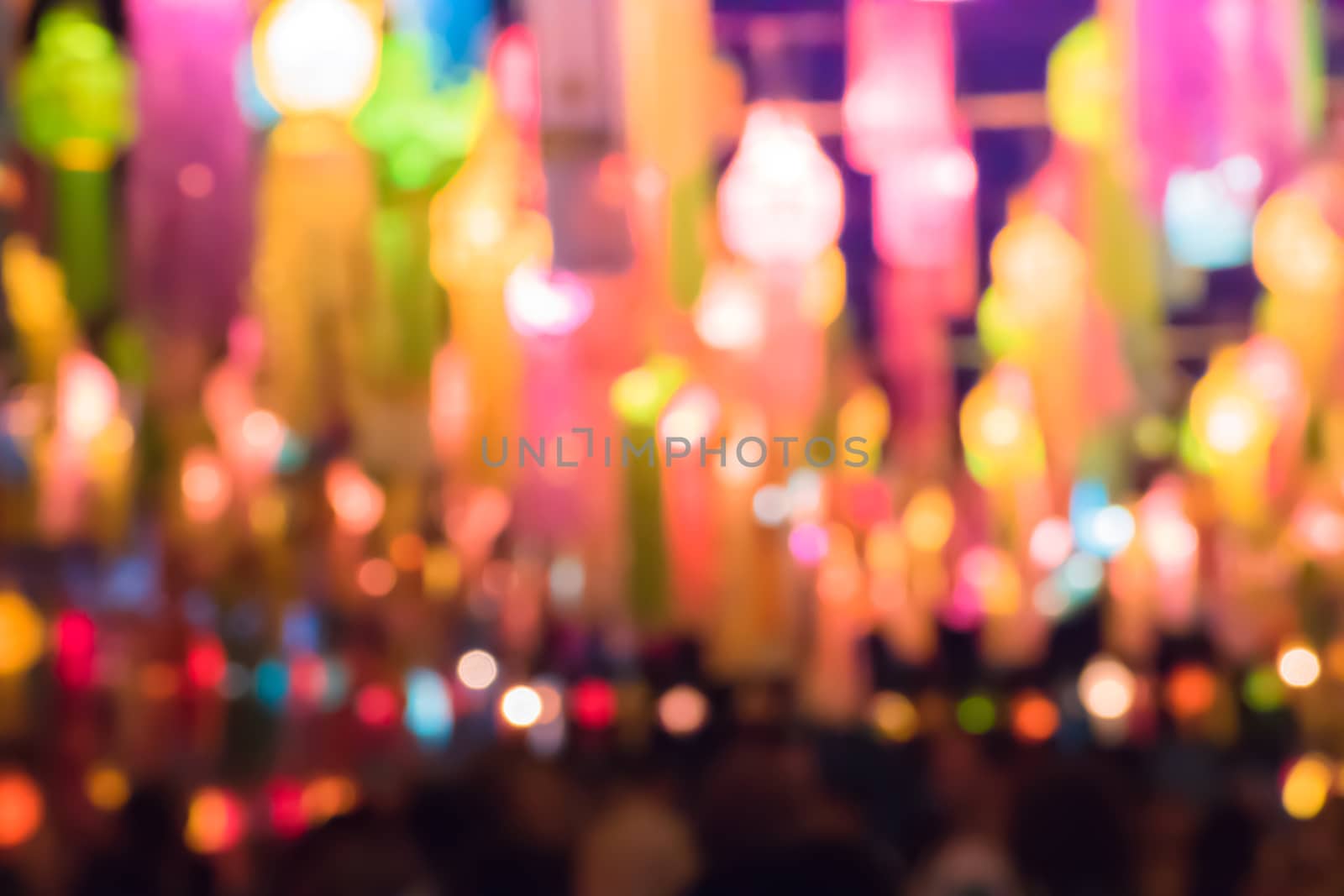 Colorful abstract defocused blur background.  by teerawit