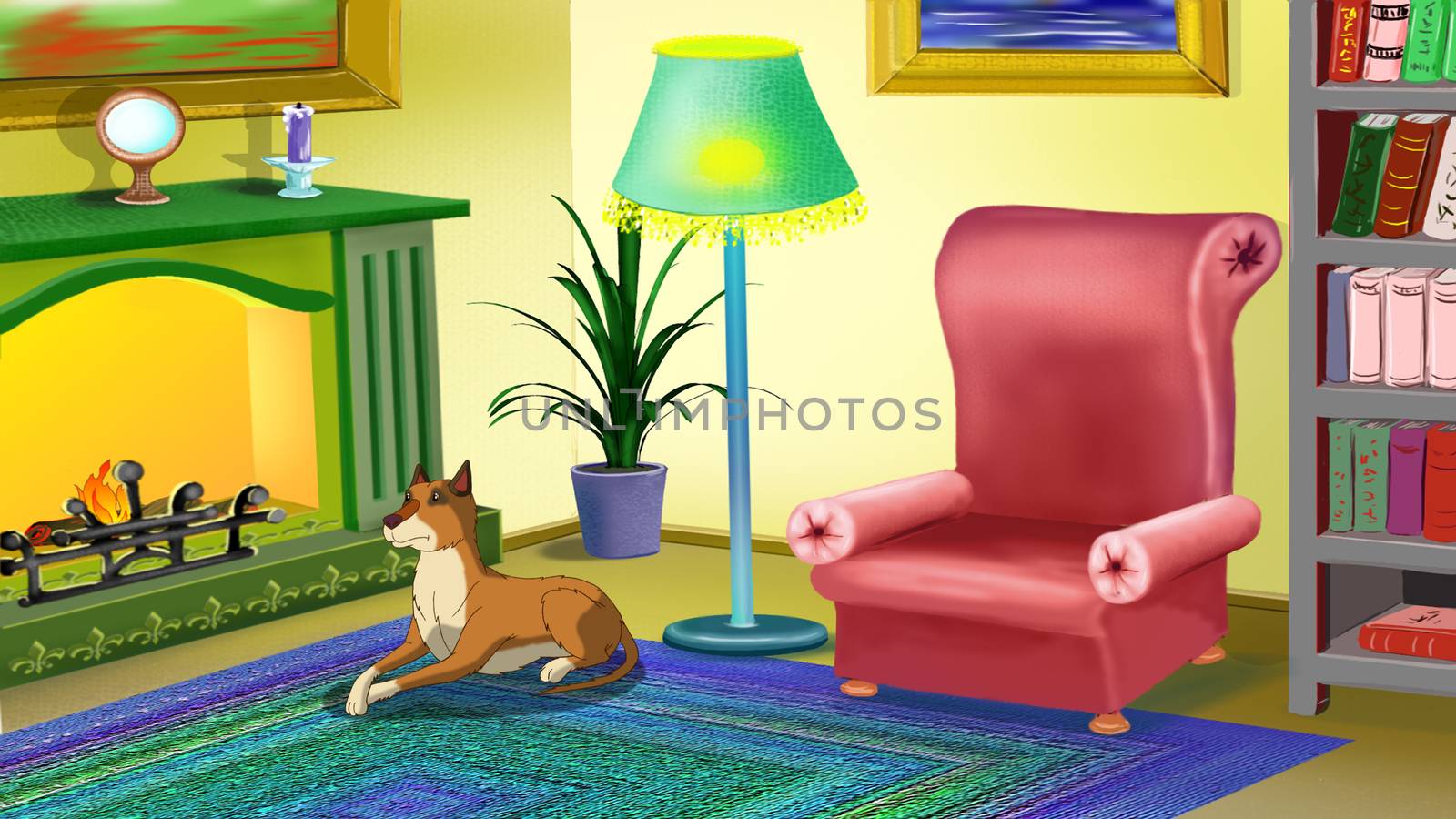 Big Yellow Dog Indoor by Multipedia