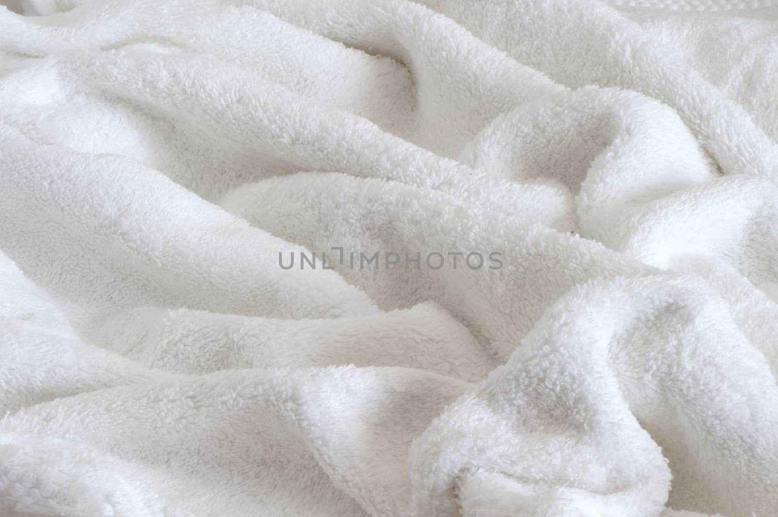 a background in a white sponge towel
