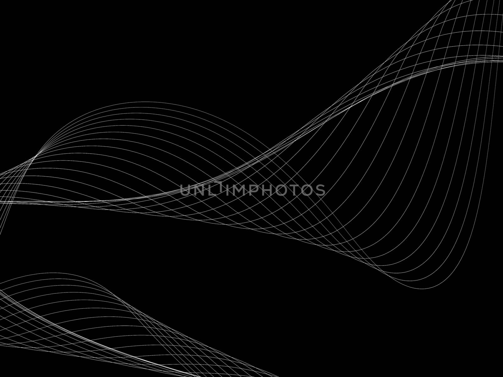 Dark abstract background with a glowing abstract waves by teerawit