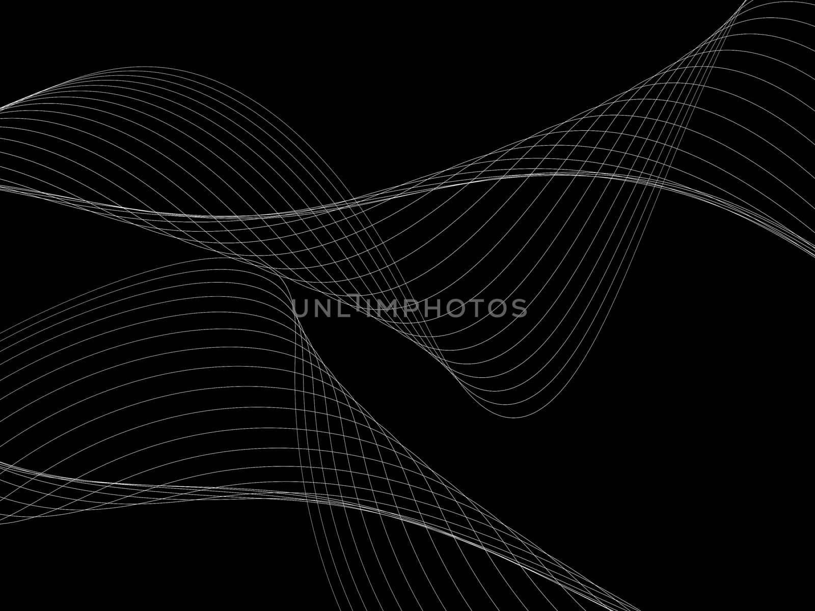 Dark abstract background with a glowing abstract waves by teerawit