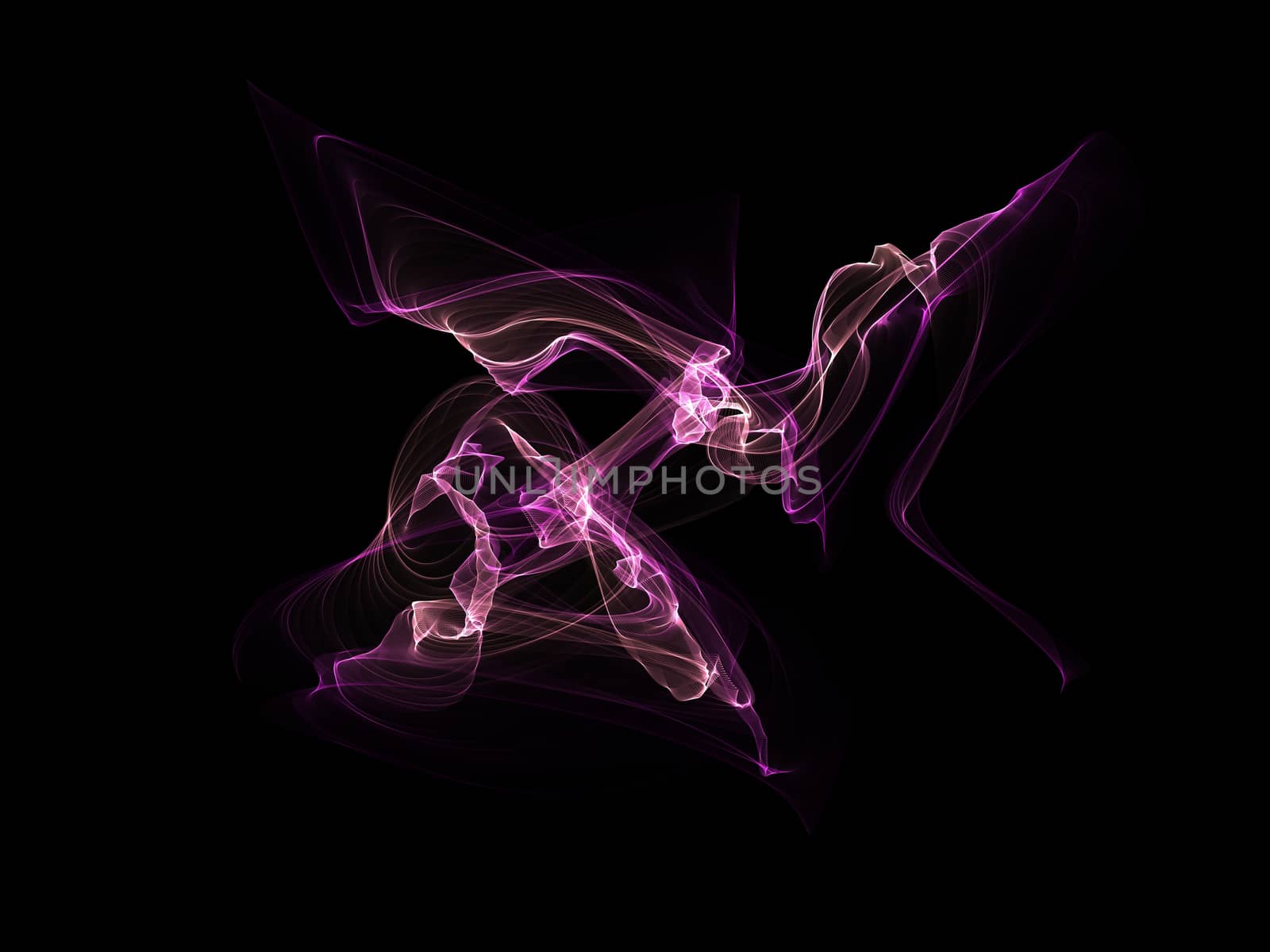 Dark abstract background with a glowing abstract waves by teerawit