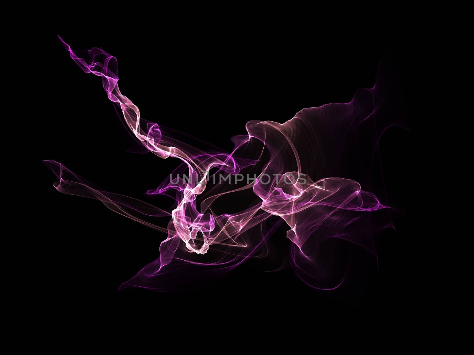 Dark abstract background with a glowing abstract waves, abstract background