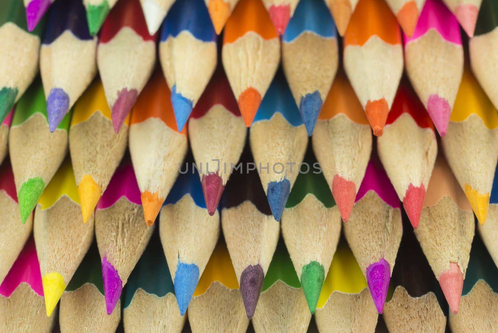 Wooden crayons as background picture
 by Tofotografie