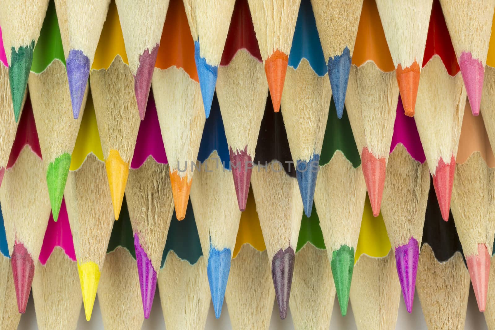 Collection of colorfull pencils as a background picture
