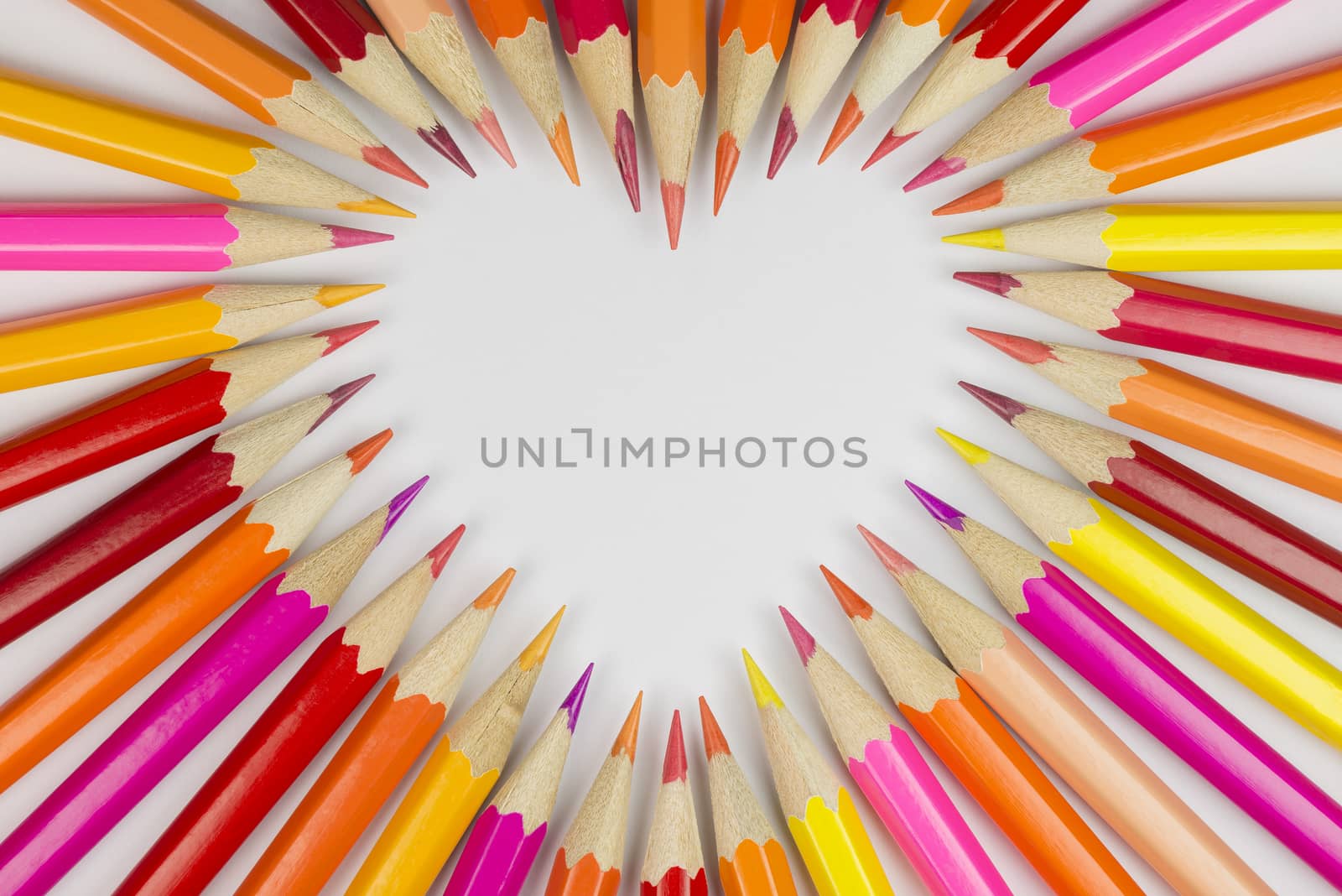 Wooden crayons as background picture 
 by Tofotografie