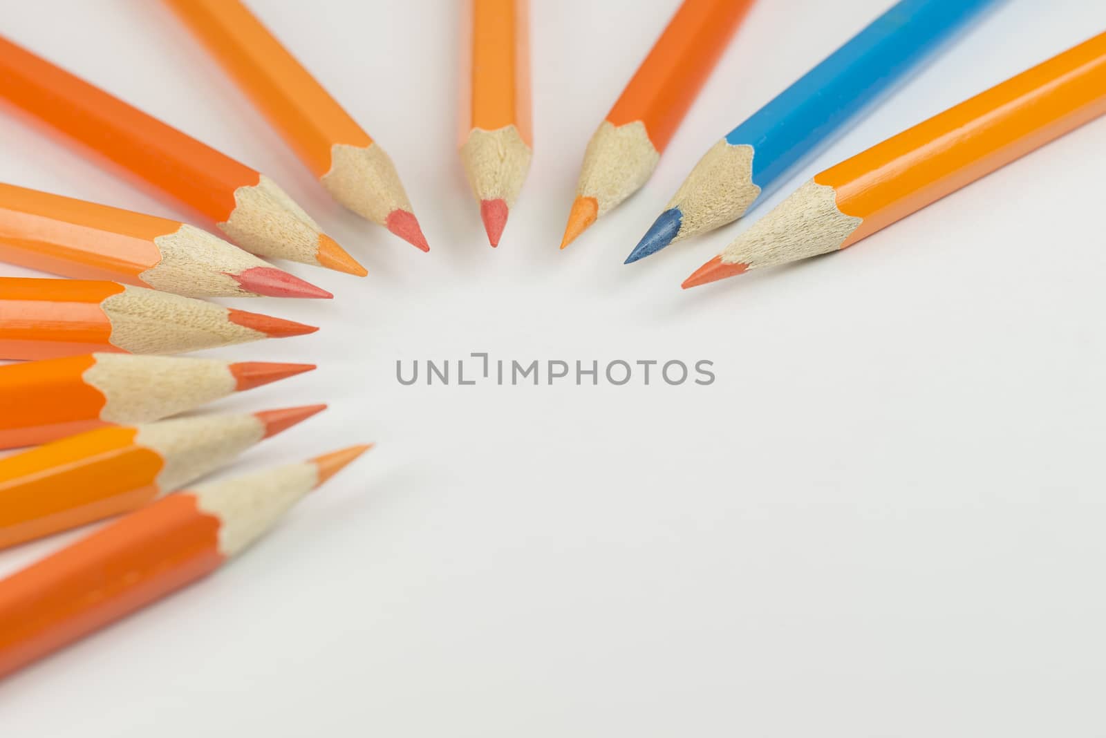 Wooden crayons as background picture 
 by Tofotografie
