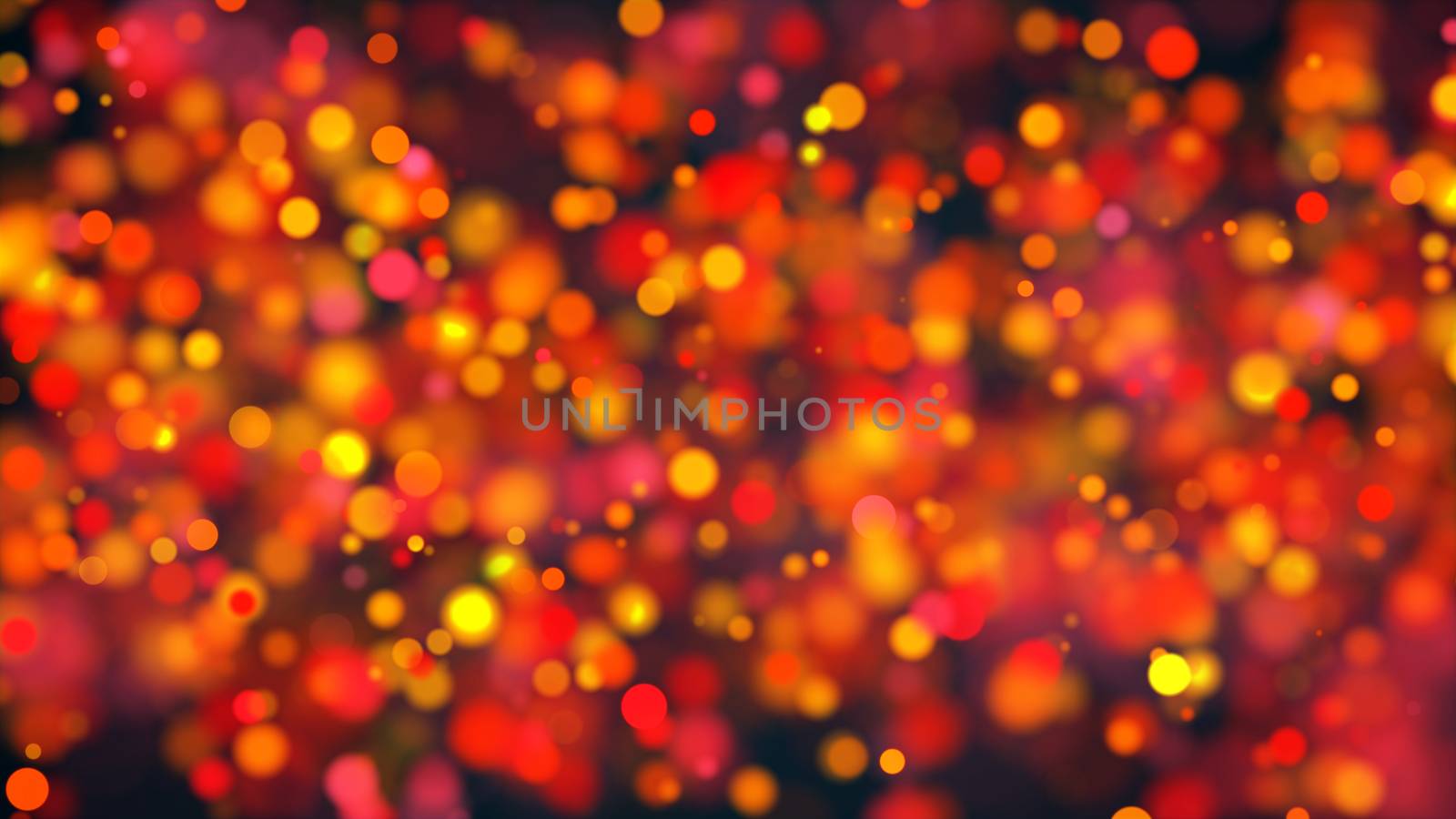 colorful Bokeh Background. 3d rendered digital backdrop