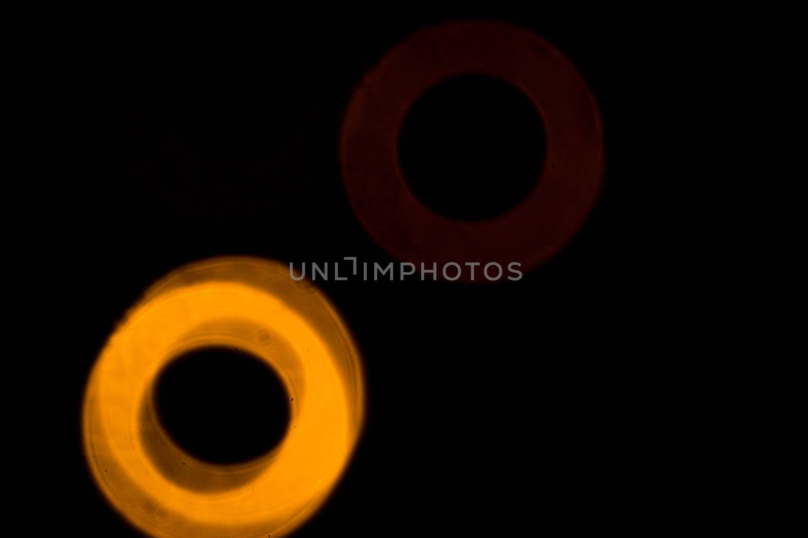 yellow lights on a black background abstraction by darksoul72