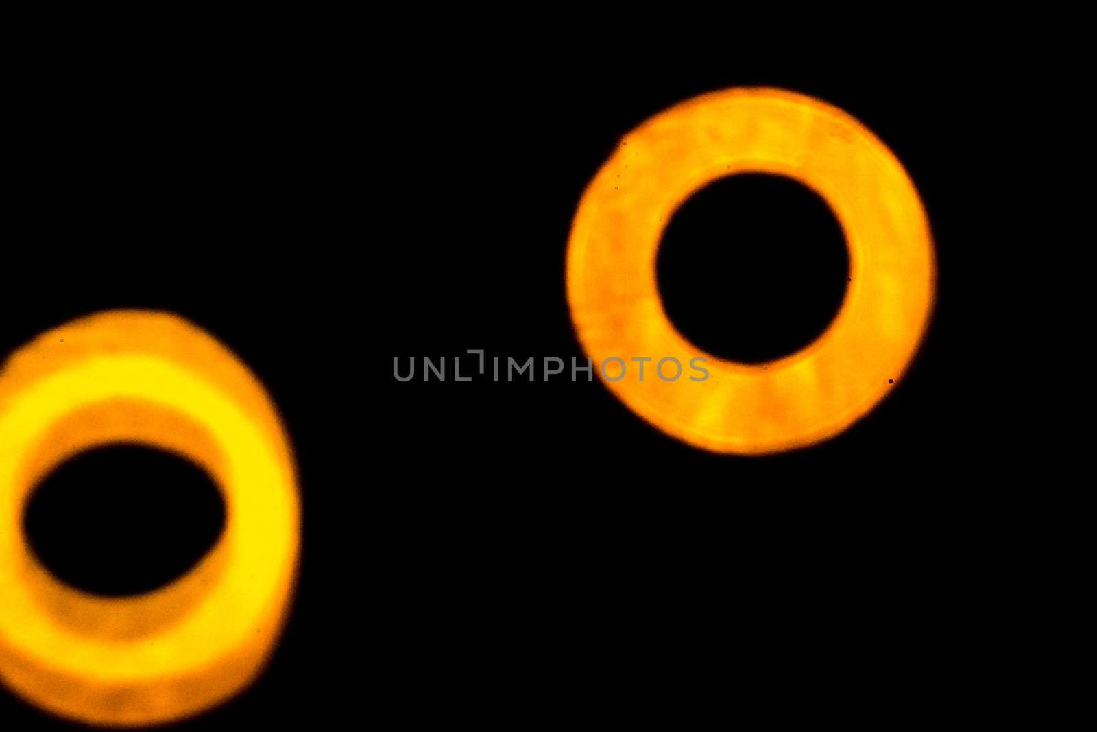 yellow lights on a black background abstraction by darksoul72