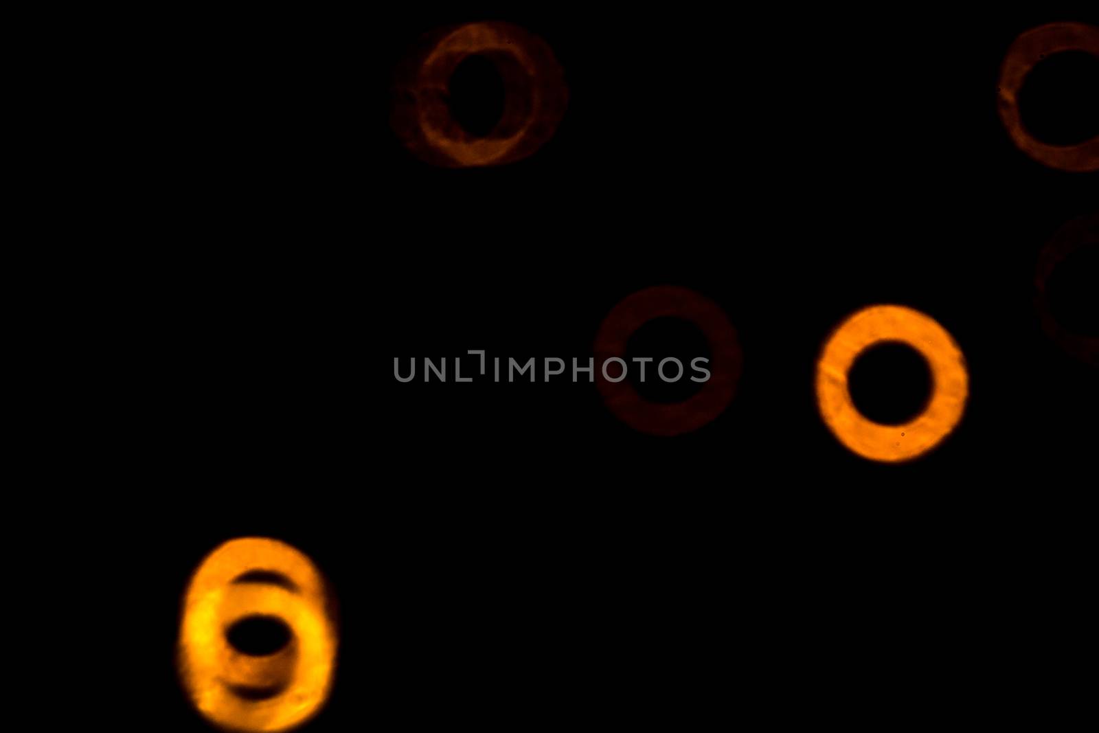 yellow lights on a black background abstraction night city