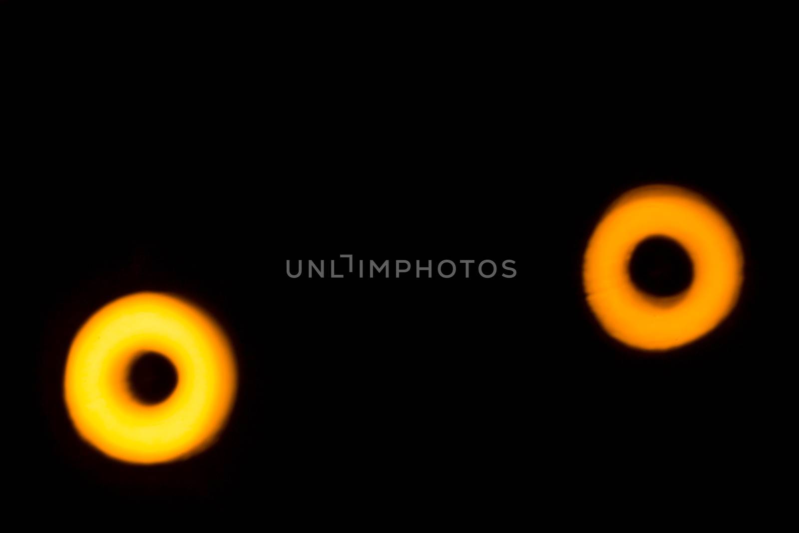 yellow lights on a black background abstraction by darksoul72