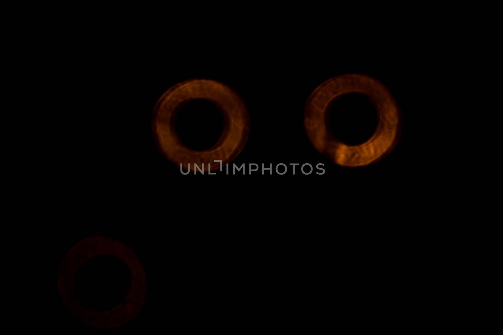 yellow lights on a black background abstraction by darksoul72