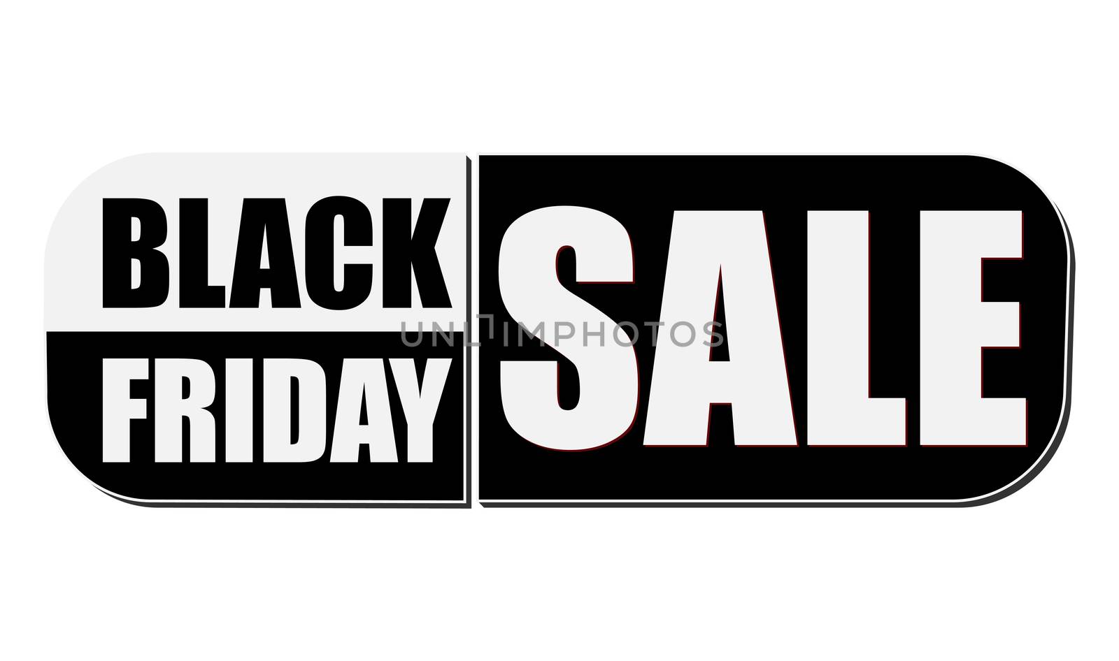 black friday sale - elliptic flat design label, business holiday commerce concept