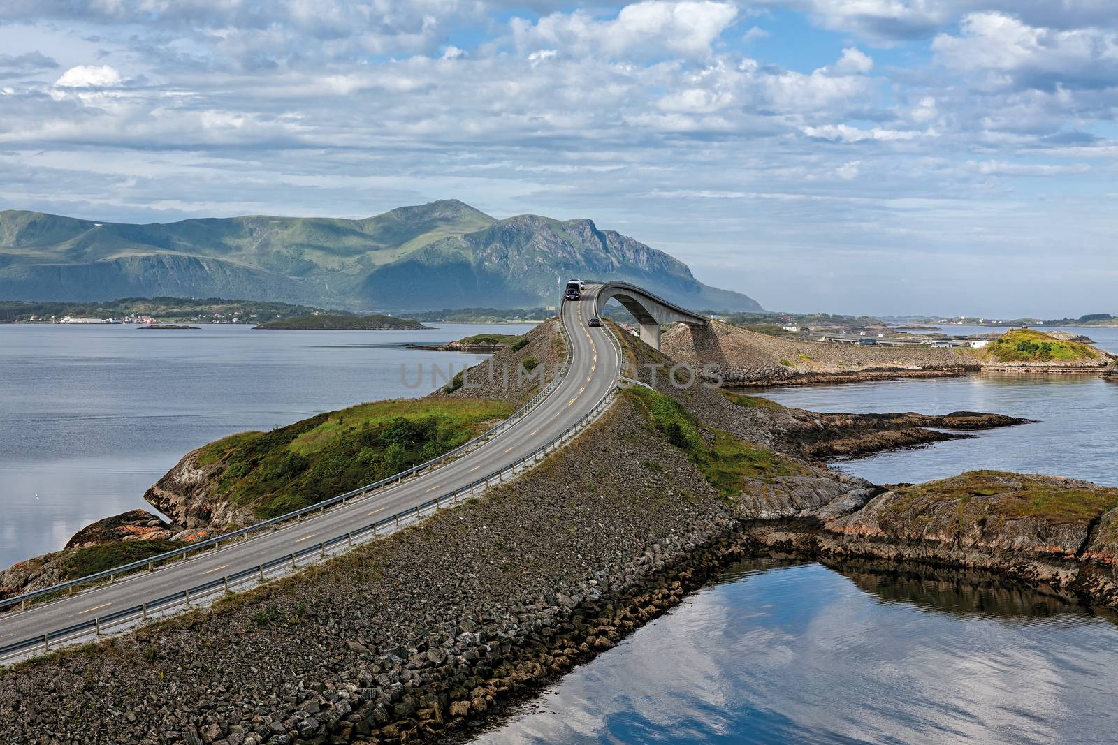 Atlantic road in Hulvagen, Norway by LuigiMorbidelli
