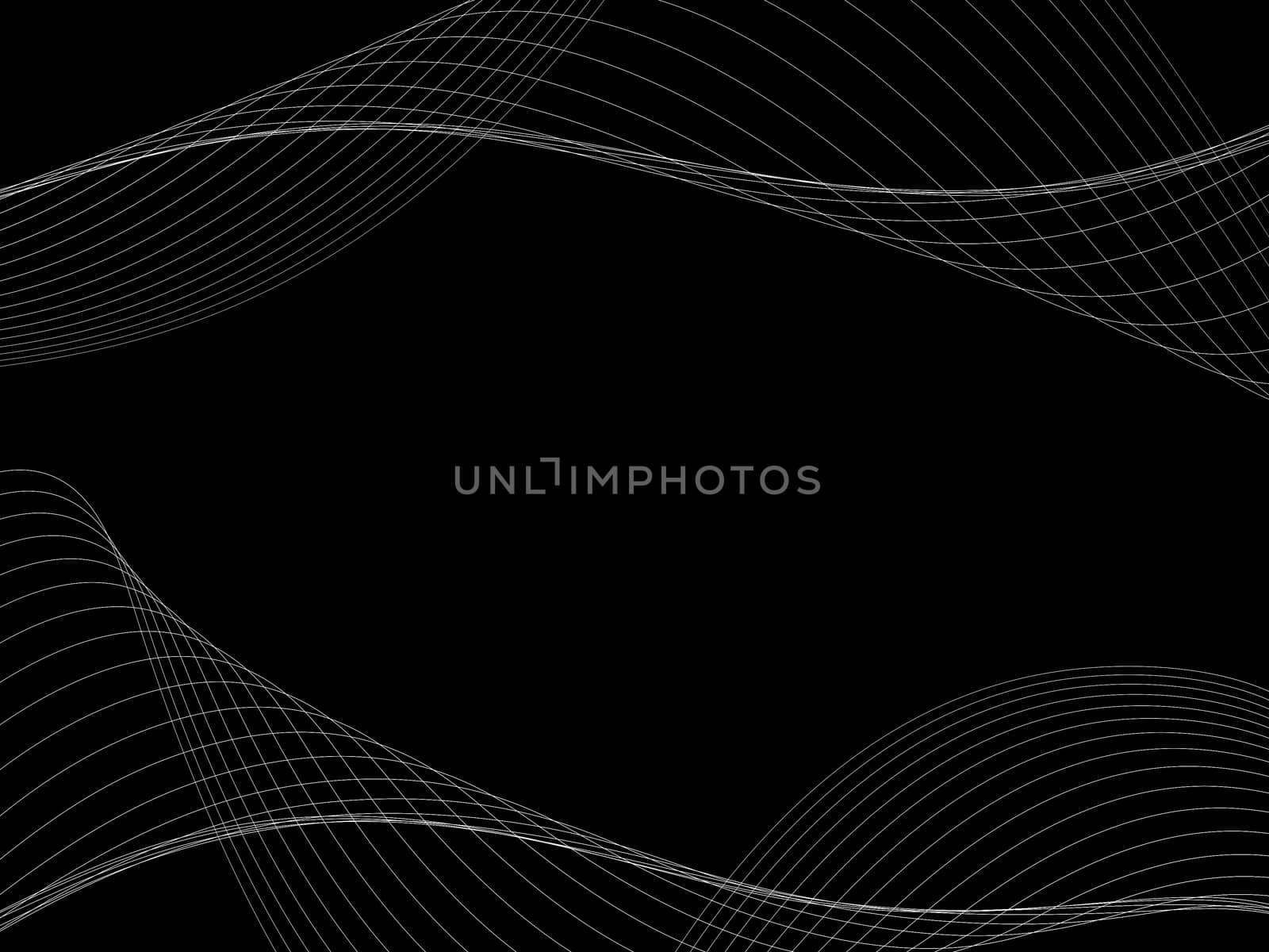 Dark abstract background with a glowing abstract waves, abstract background