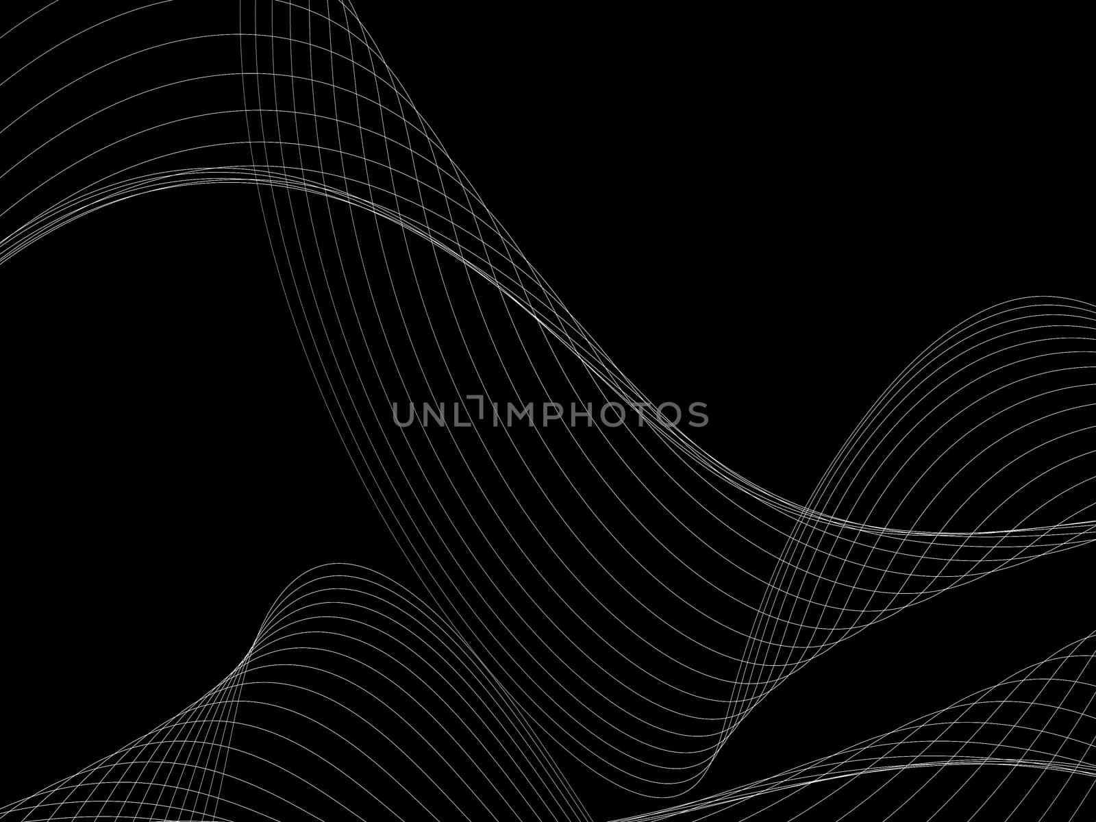 Dark abstract background with a glowing abstract waves by teerawit