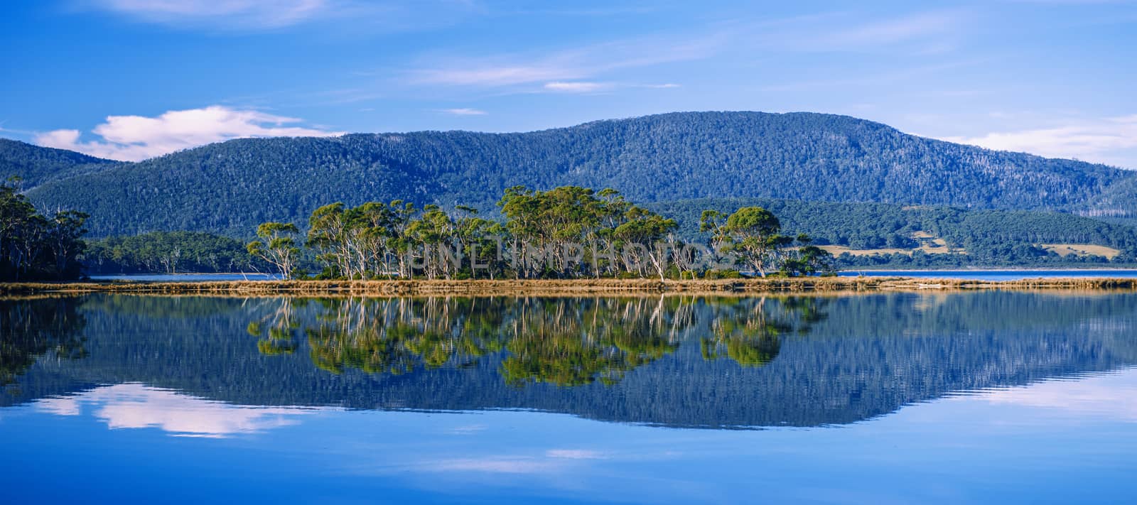 View of Bruny Island in Tasmania, Australia.