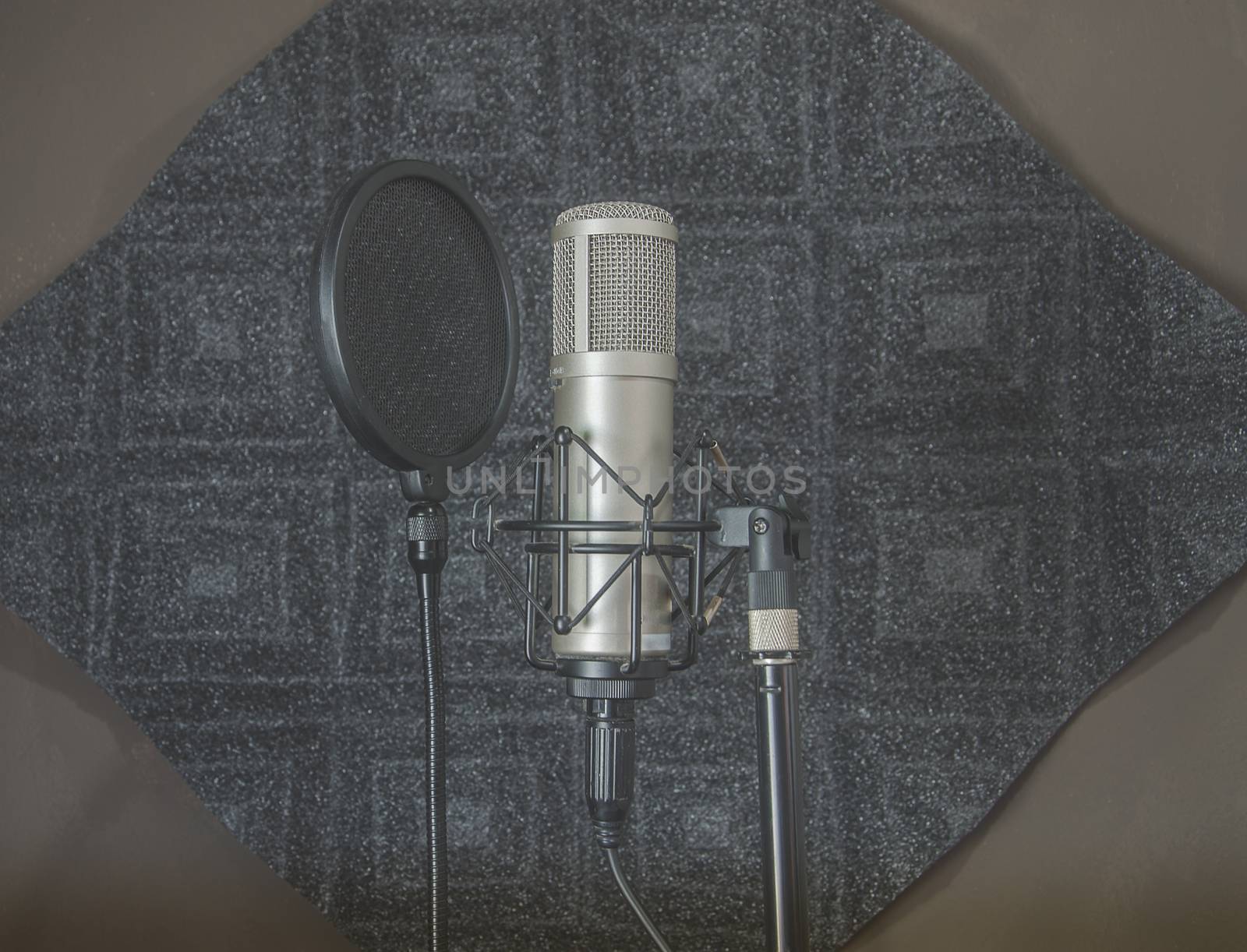 Speech pad Sound recording room and Mic condenser