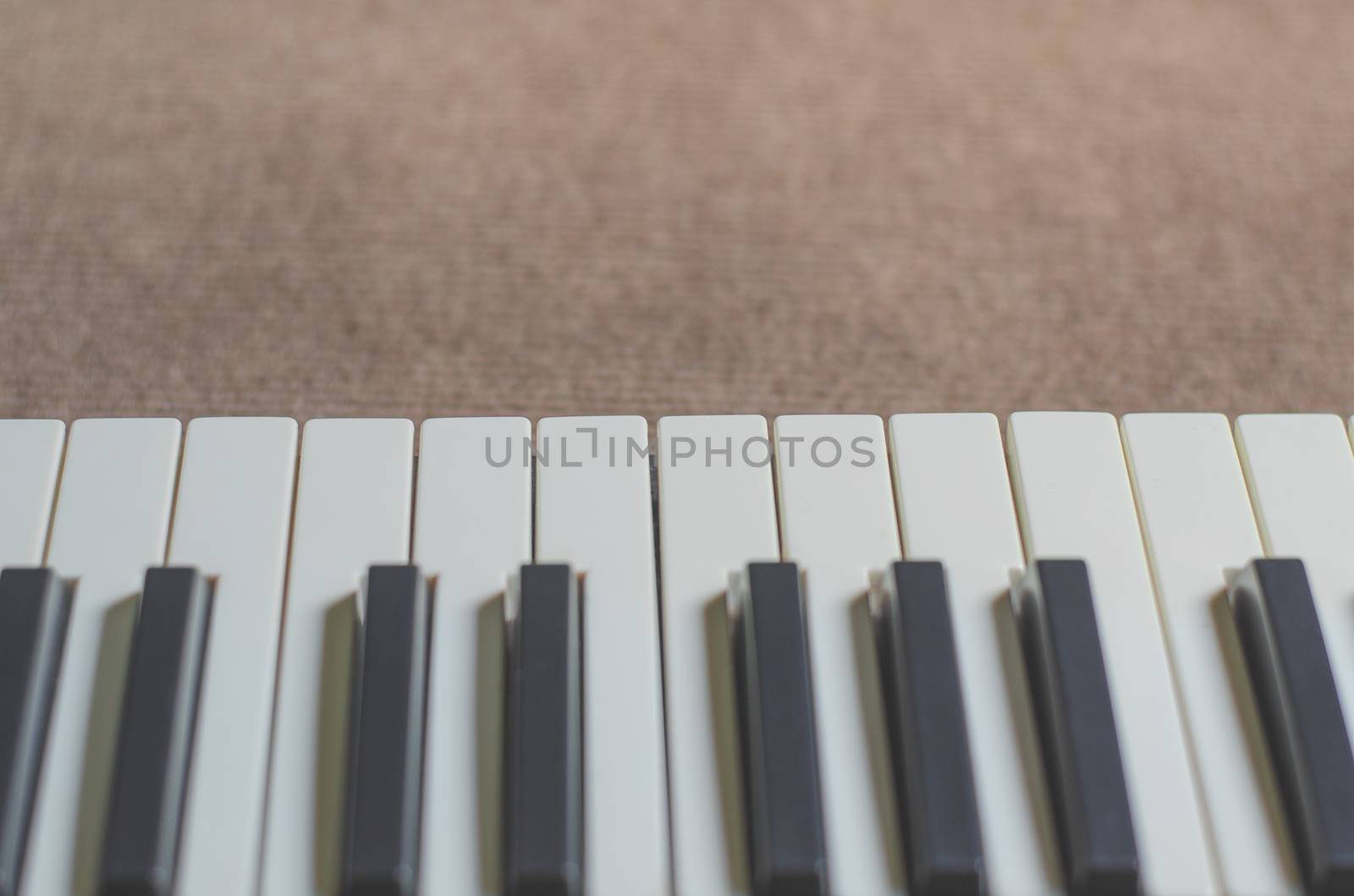 Musical Keyboards White and black close up by metal22